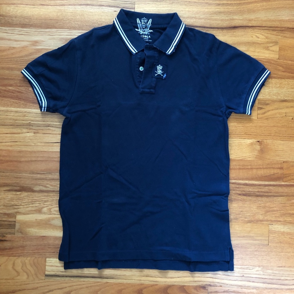 Navy Blue Pirate Polo